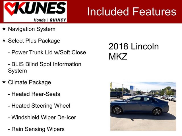 2018 Lincoln MKZ Select