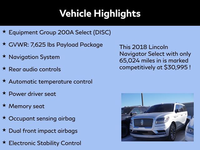 2018 Lincoln Navigator Select