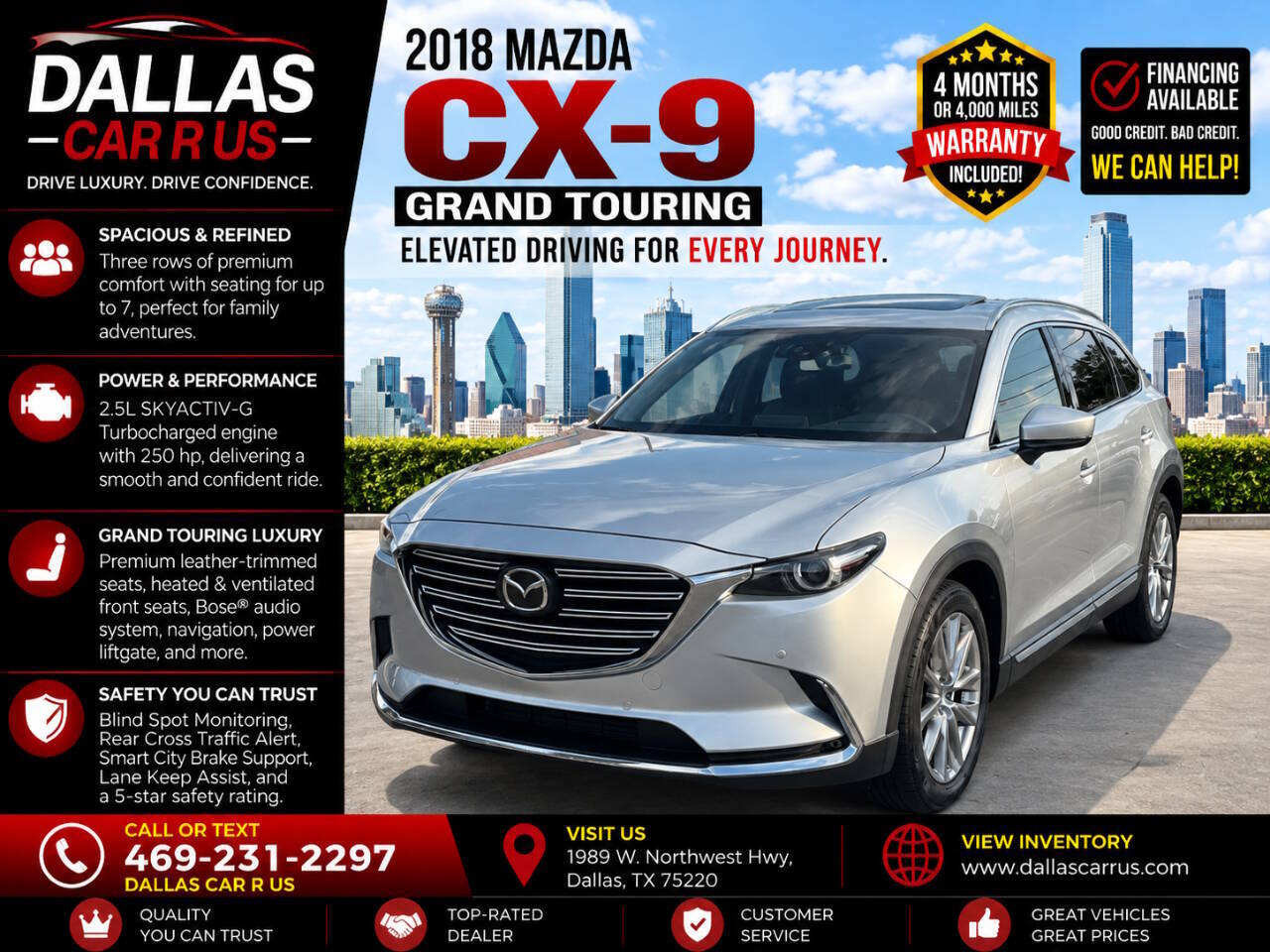 Used Mazda CX-9 Grand Touring For Sale in Frisco, TX | Auto Navigator
