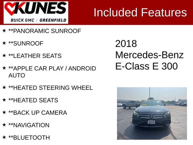 2018 Mercedes-Benz E-Class 300