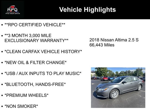 2018 Nissan Altima 2.5 S