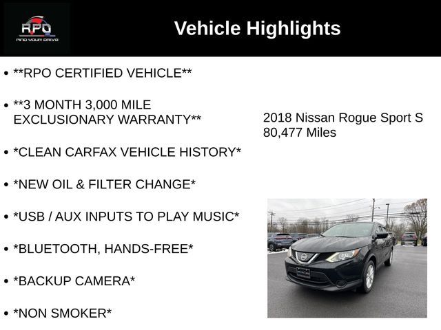 2018 Nissan Rogue Sport S