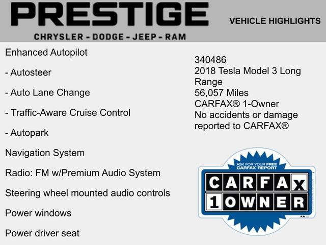 2018 Tesla Model 3 Long Range