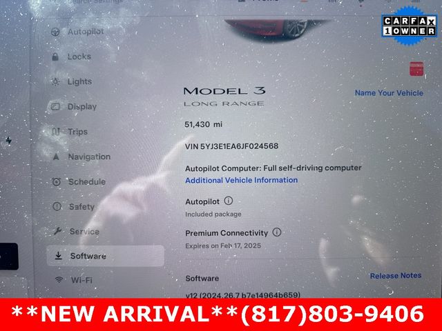 2018 Tesla Model 3 Long Range