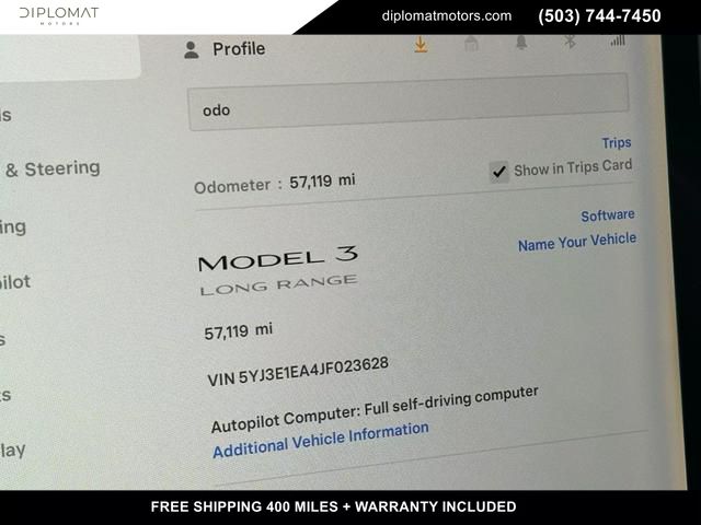 2018 Tesla Model 3 Long Range