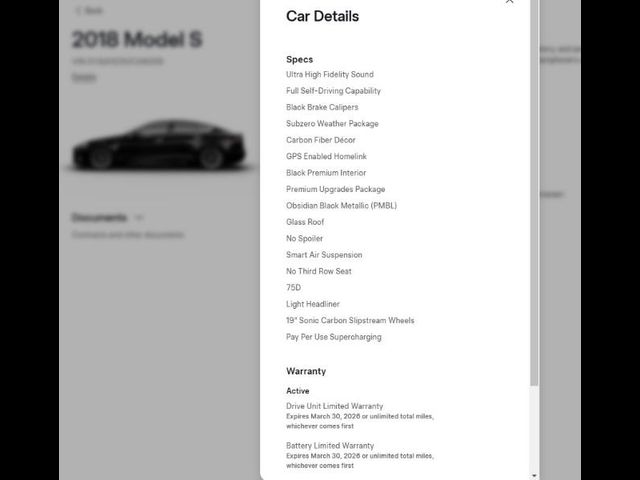 2018 Tesla Model S 75D