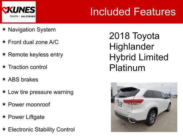 2018 Toyota Highlander Hybrid Limited Platinum