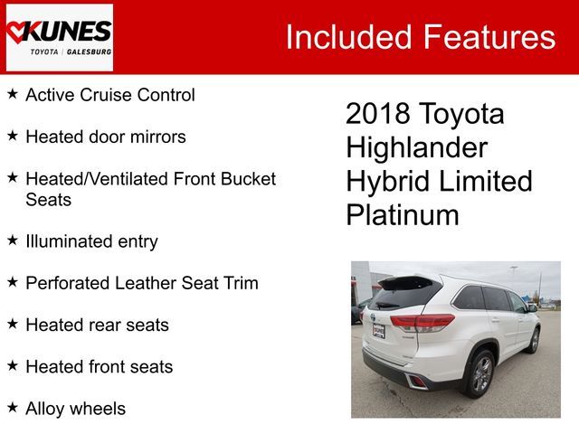 2018 Toyota Highlander Hybrid Limited Platinum