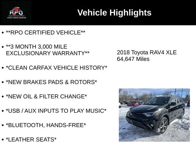 2018 Toyota RAV4 XLE