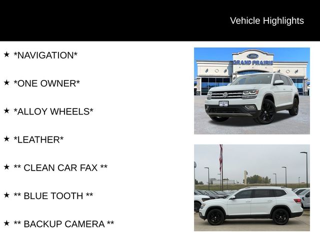 2018 Volkswagen Atlas 3.6L V6 SEL Premium