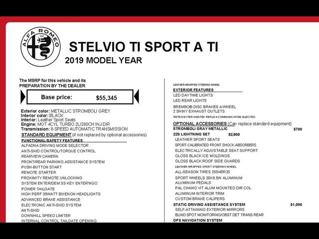 2019 Alfa Romeo Stelvio Ti Sport