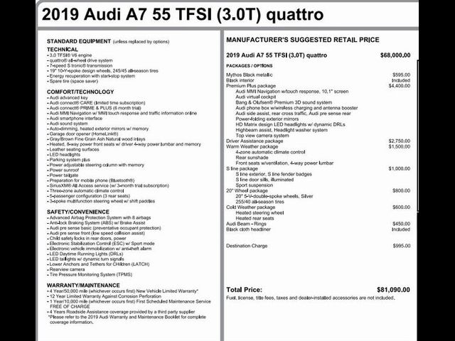 2019 Audi A7 Premium Plus