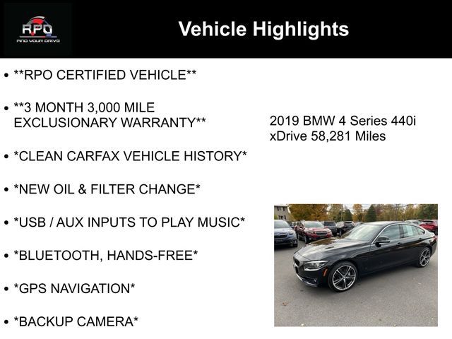 2019 BMW 4 Series 440i xDrive