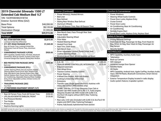 2019 Chevrolet Silverado 1500 LT