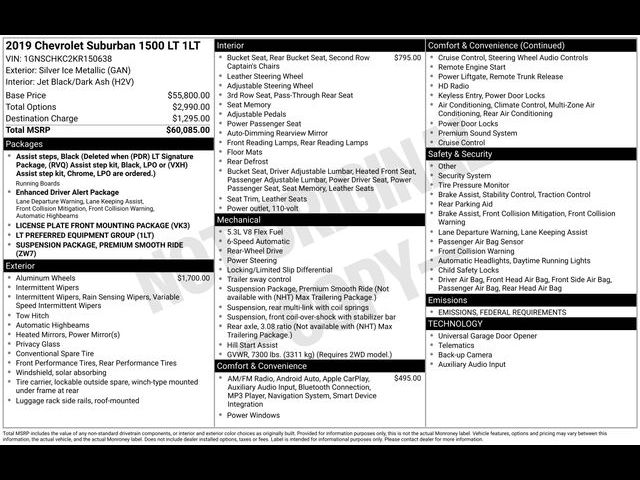 2019 Chevrolet Suburban LT