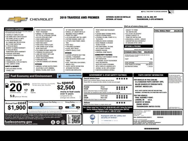 2019 Chevrolet Traverse Premier
