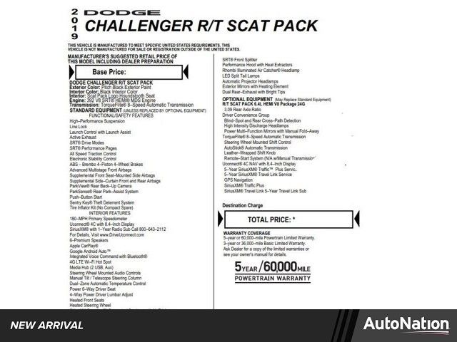 2019 Dodge Challenger R/T Scat Pack