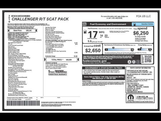 2019 Dodge Challenger R/T Scat Pack