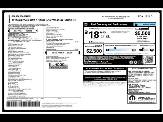 2019 Dodge Charger Scat Pack