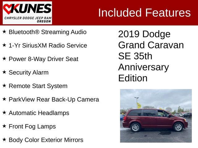 2019 Dodge Grand Caravan SE 35th Anniversary