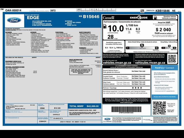 2019 Ford Edge SEL