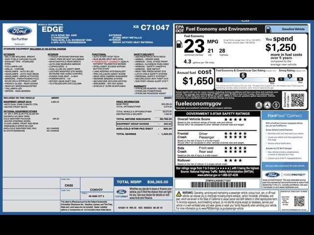 2019 Ford Edge SEL