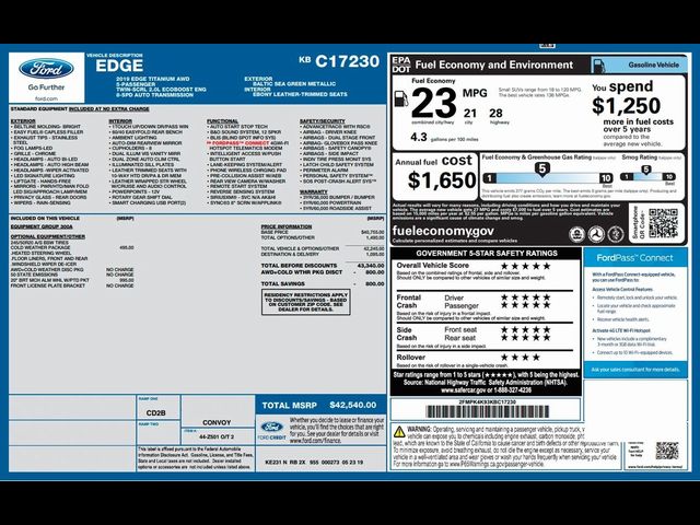 2019 Ford Edge Titanium