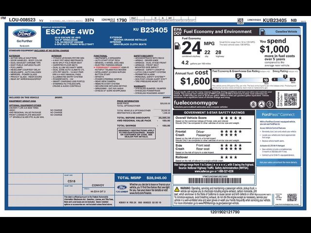 2019 Ford Escape SE