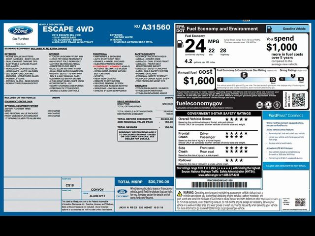 2019 Ford Escape SEL