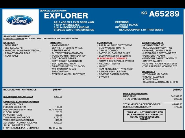 2019 Ford Explorer XLT