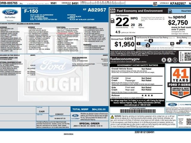 2019 Ford F-150 Platinum