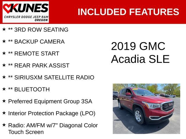 2019 GMC Acadia SLE