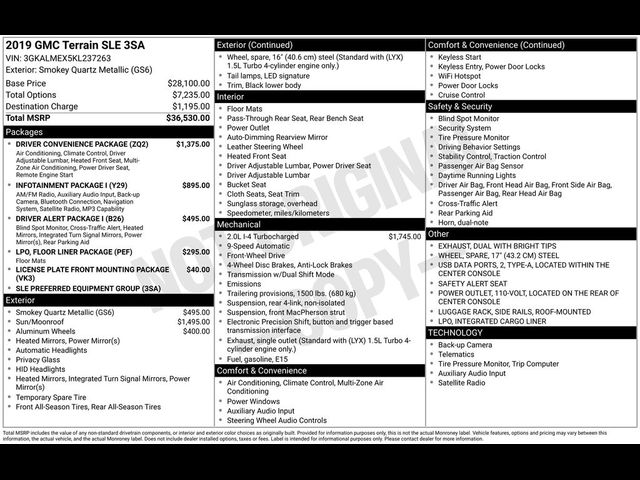 2019 GMC Terrain SLE