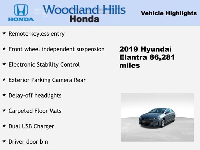 2019 Hyundai Elantra SE