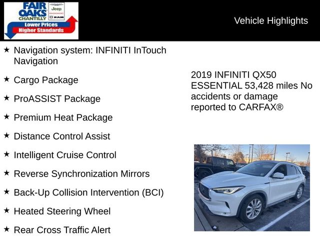 2019 INFINITI QX50 Essential