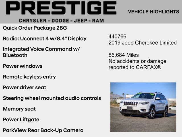 2019 Jeep Cherokee Limited