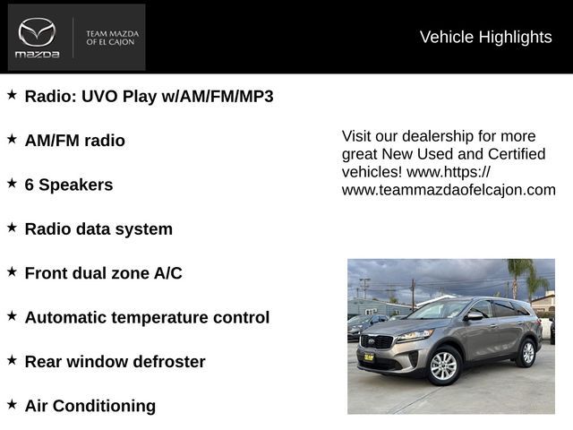 2019 Kia Sorento LX V6