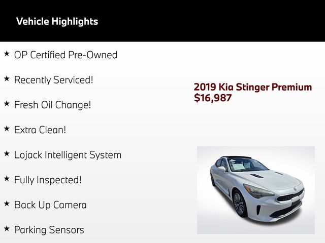 2019 Kia Stinger Premium