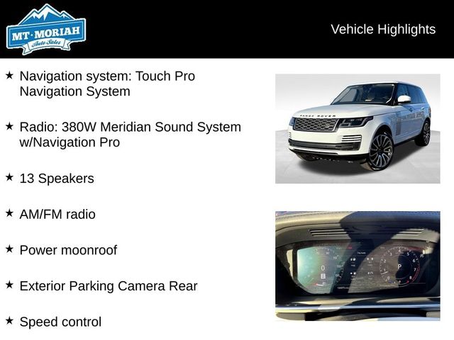 2019 Land Rover Range Rover HSE