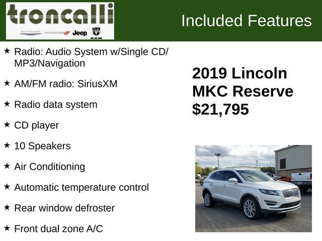 2019 Lincoln MKC Reserve