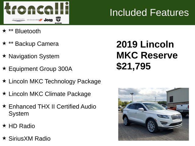 2019 Lincoln MKC Reserve