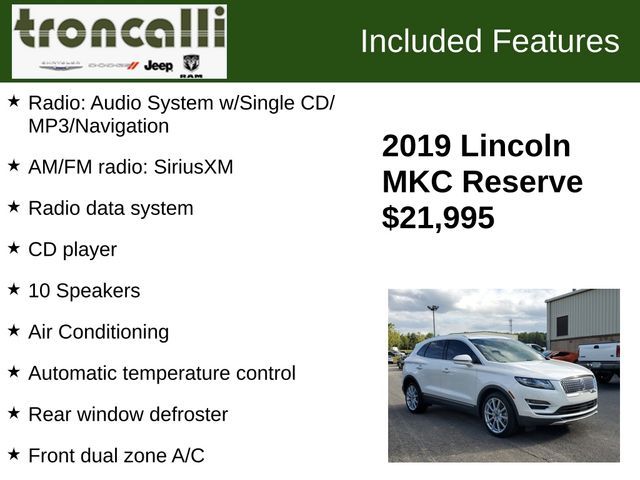 2019 Lincoln MKC Reserve