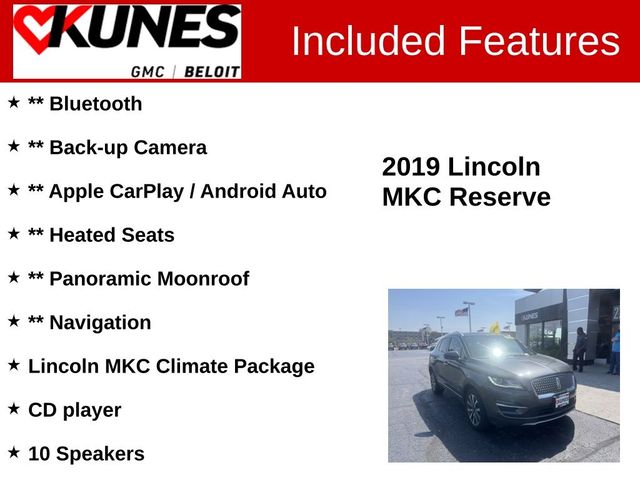 2019 Lincoln MKC Reserve