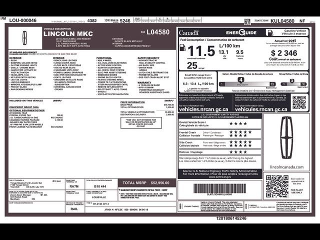 2019 Lincoln MKC Reserve