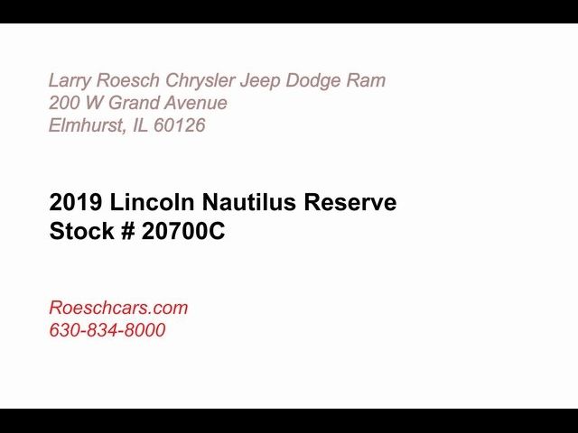 2019 Lincoln Nautilus Reserve