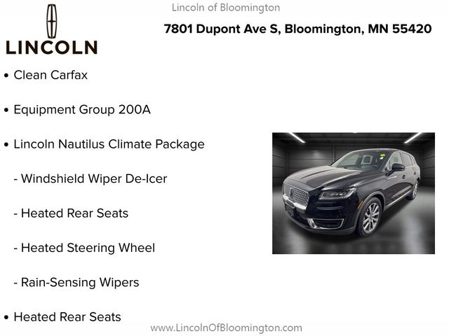 2019 Lincoln Nautilus Select