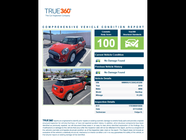 2019 MINI Cooper Hardtop Base