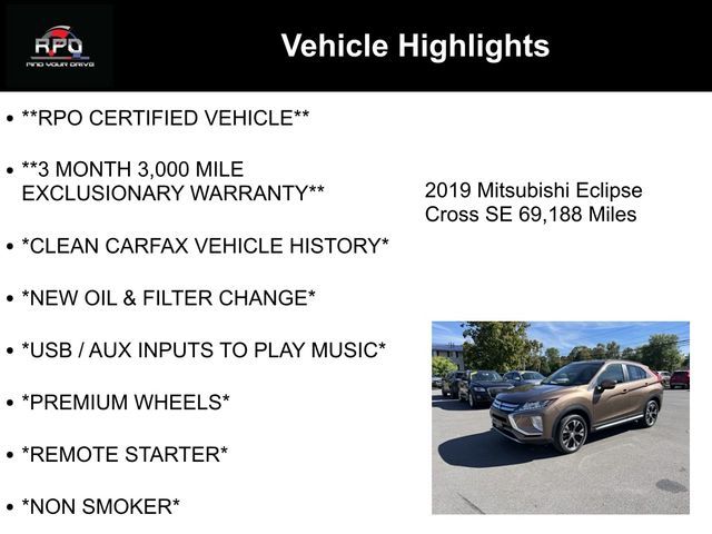 2019 Mitsubishi Eclipse Cross SE