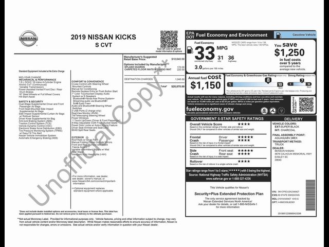 2019 Nissan Kicks S