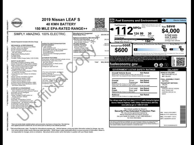 2019 Nissan Leaf S